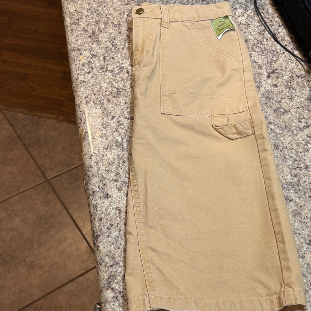 BDG Tan Pencil Skirt with Side Pocket